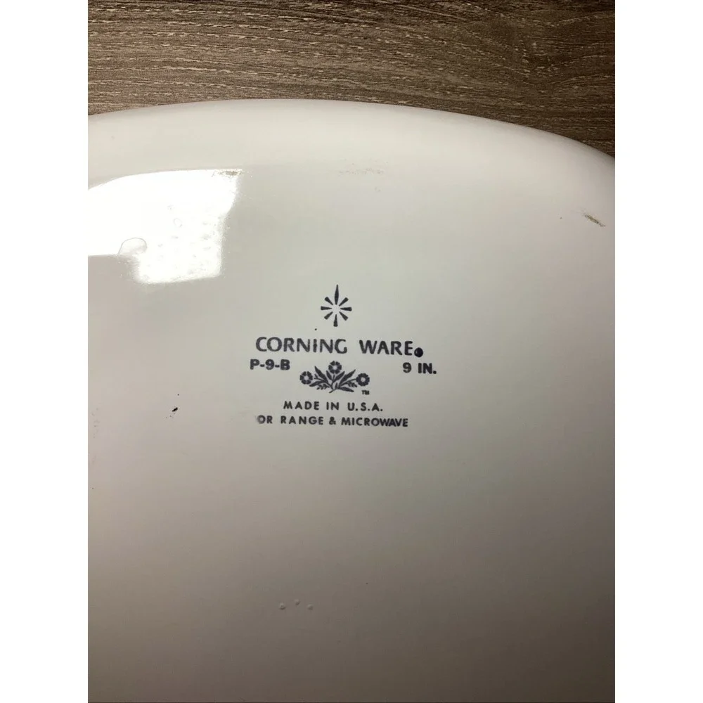Vintage Corning Ware P-9-B Blue Cornflower 9